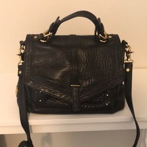 Tory Burch pebbled leather satchel